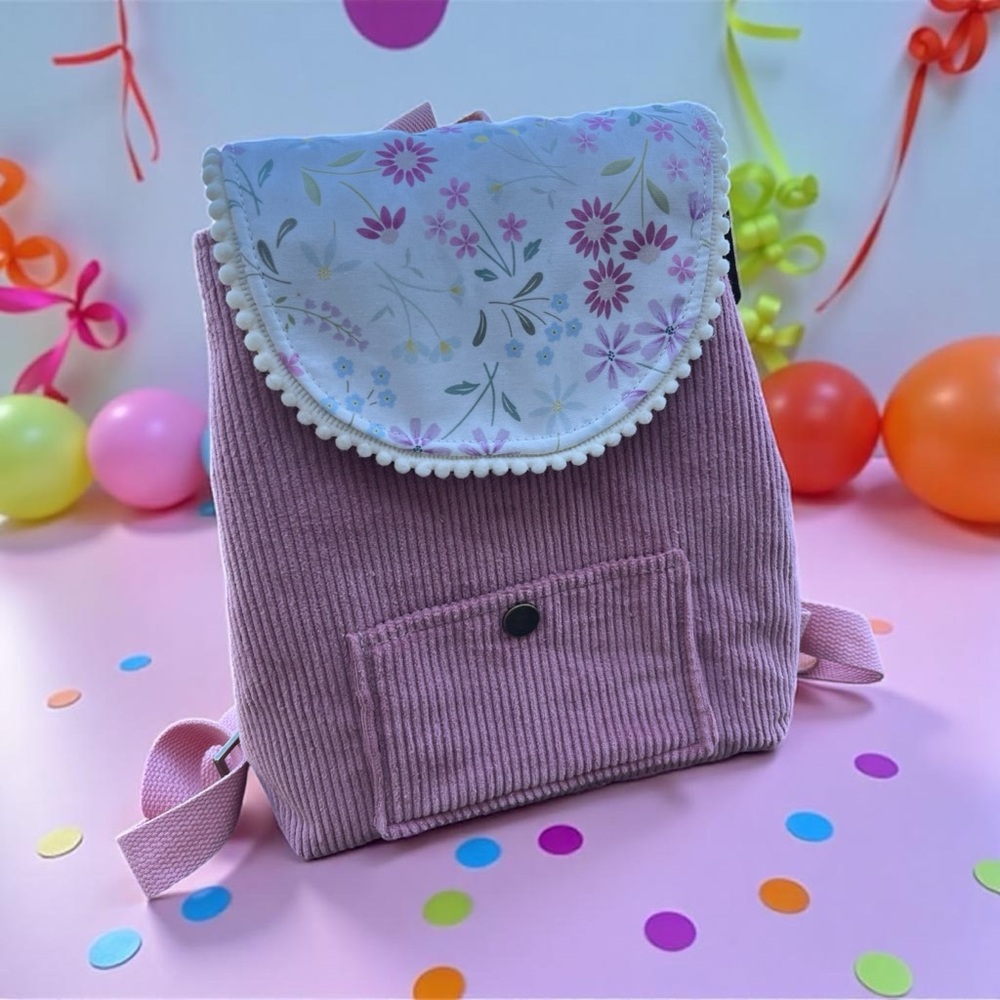 Floral Pink Kids Backpack